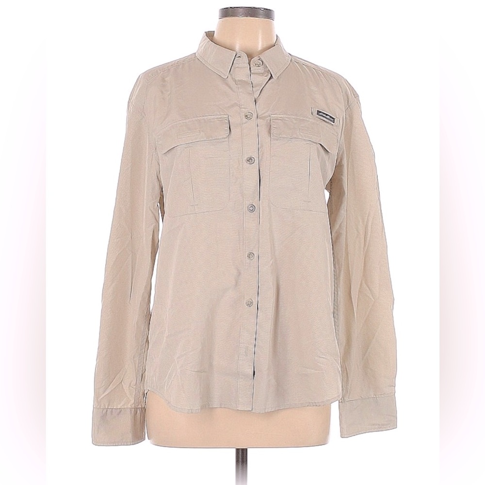 Eddie Bauer Adventurer Field Pro Shirt Medium Beige
